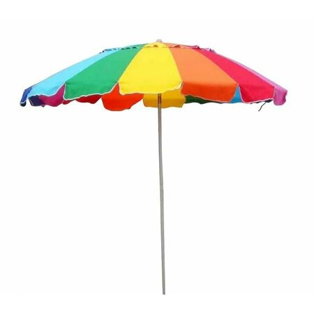 IMPACT CANOPY Rainbow  Colored Beach Umbrella, 8 Foot, with Sand Anchor 480019901